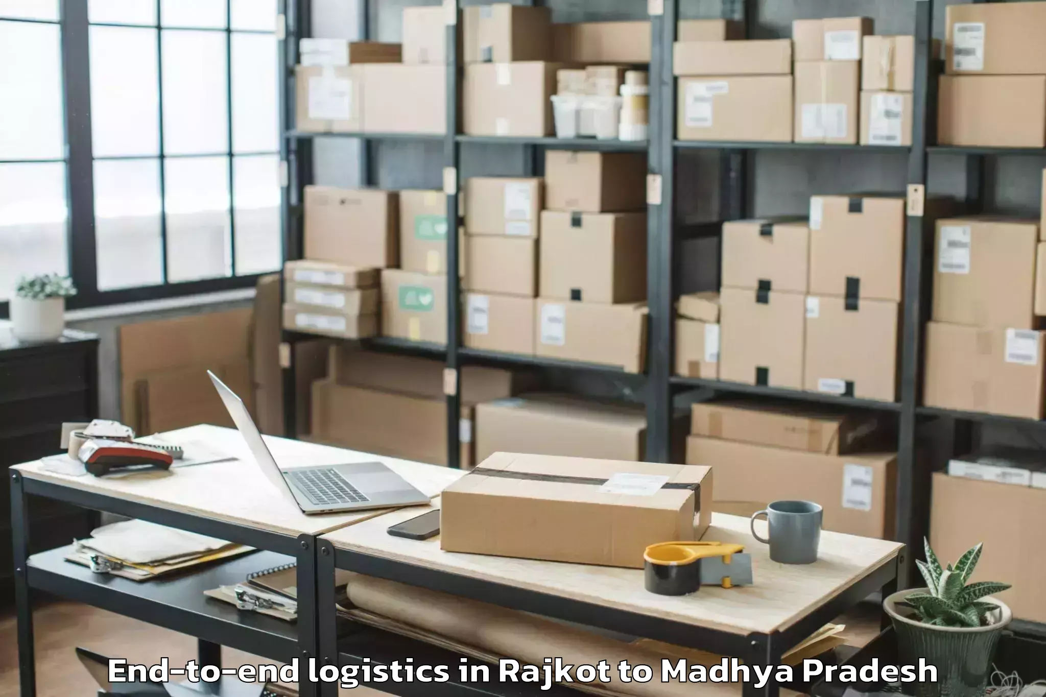 Quality Rajkot to Basoda End To End Logistics